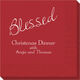 Expressive Script Blessed Napkins Image 4 of 5